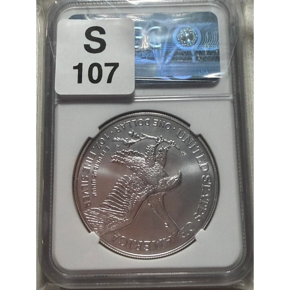 2023 American Silver Eagle S$1 NGC MS 70 US Invention Series Fiber Optic Cable